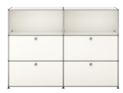 USM Haller Highboard 2 Offen / 2 Klappen / 2 Schubladen Reinweiß - FAST DELIVERY